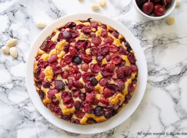 Thermomix Almond Cherry Cake